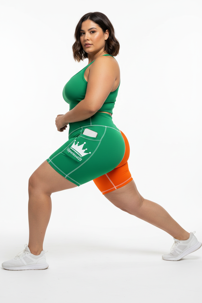Curvy Model 4 - Green/Orange