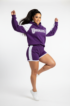 Petite Hoodie Set - Purple & White