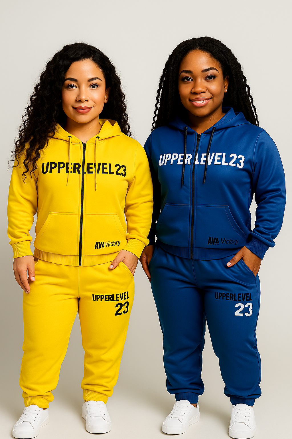 UpperLevel23 Jogger Set (Golden Energy & Royal Blue)