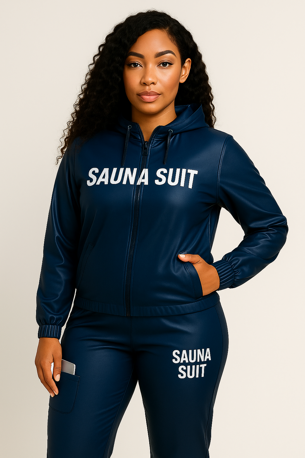 UL23 Midnight Blue Sauna Suit - 2 Piece Premium Training Suit