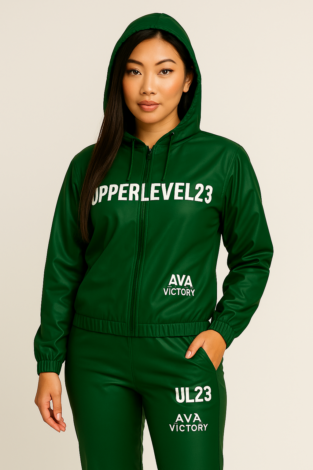 UpperLevel23 Emerald Sauna Suit - 2 Piece Energy Training Suit