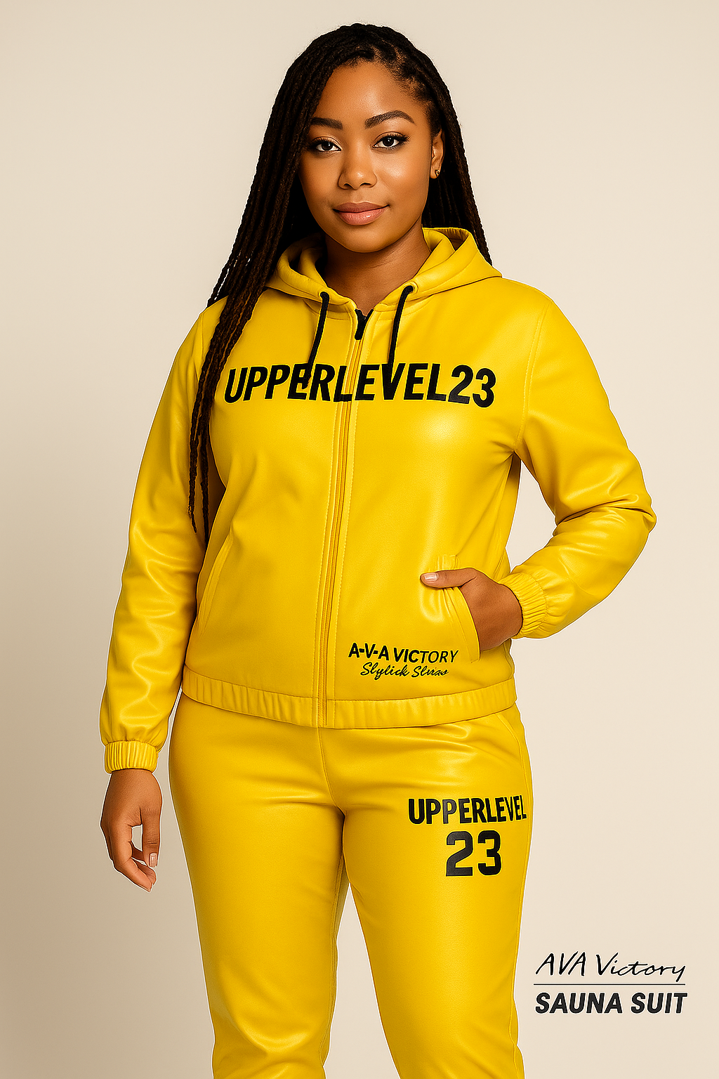 UpperLevel23 Golden Rise Sauna Suit - 2 Piece Premium Training Suit
