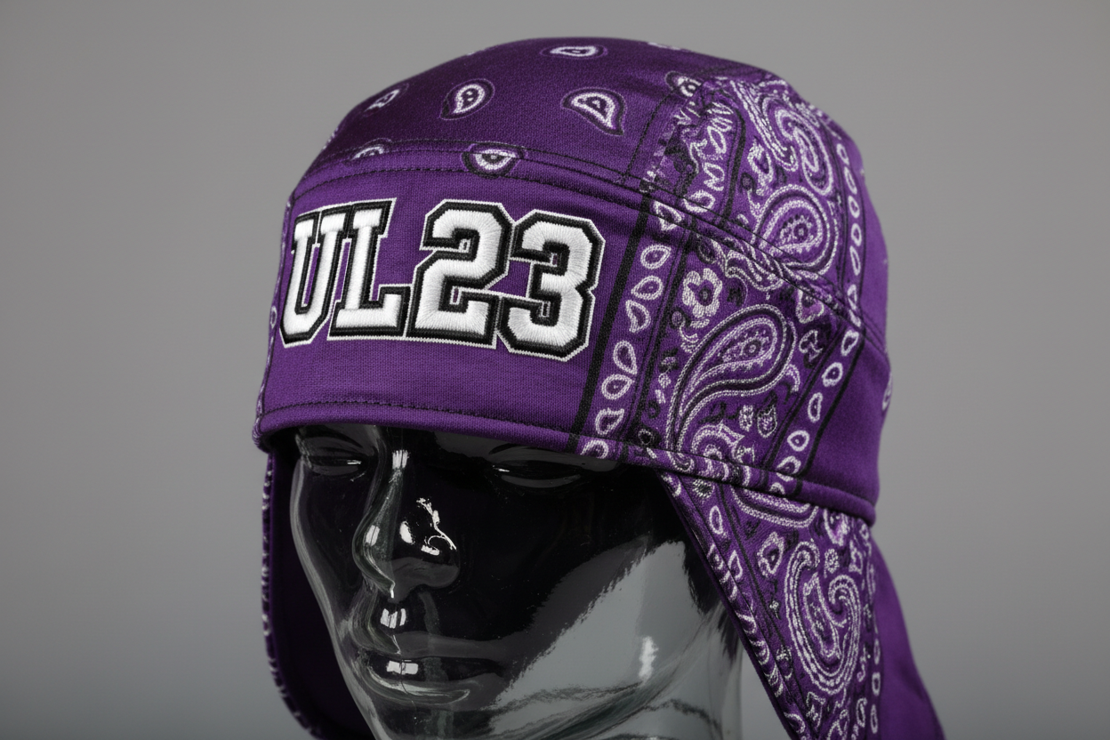 UL23 Bandana Skull Cap - Vivid Purple