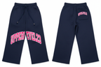 Wide-Leg Sweatpants Front & Back